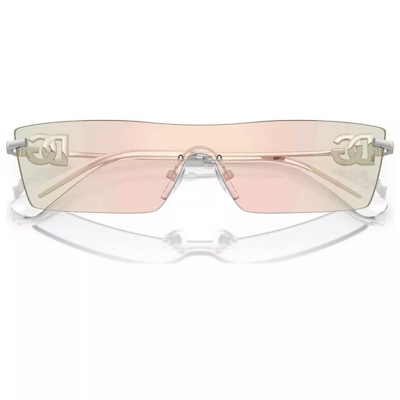 Dolce & Gabbana Metal & Plastic Shield Sunglasses